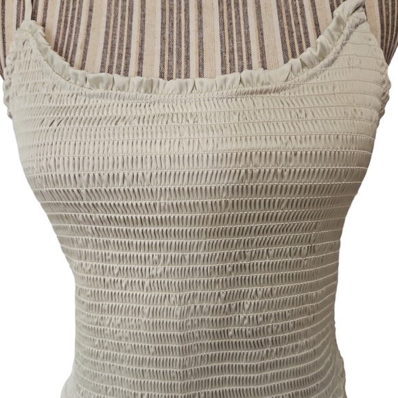 Free People Intimately Right on Time Women Sleeveless Smocked Tank Top/C Size M - Picture 3 of 11